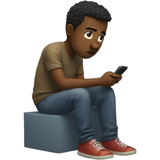 Me waiting for my friend to pick up the phone  emoji