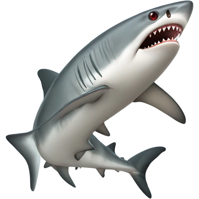 Fly fishing shark emoji