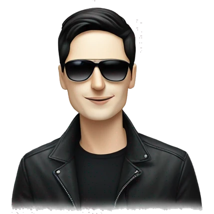 Pavel Durov wearing sunglasses and smoking emoji