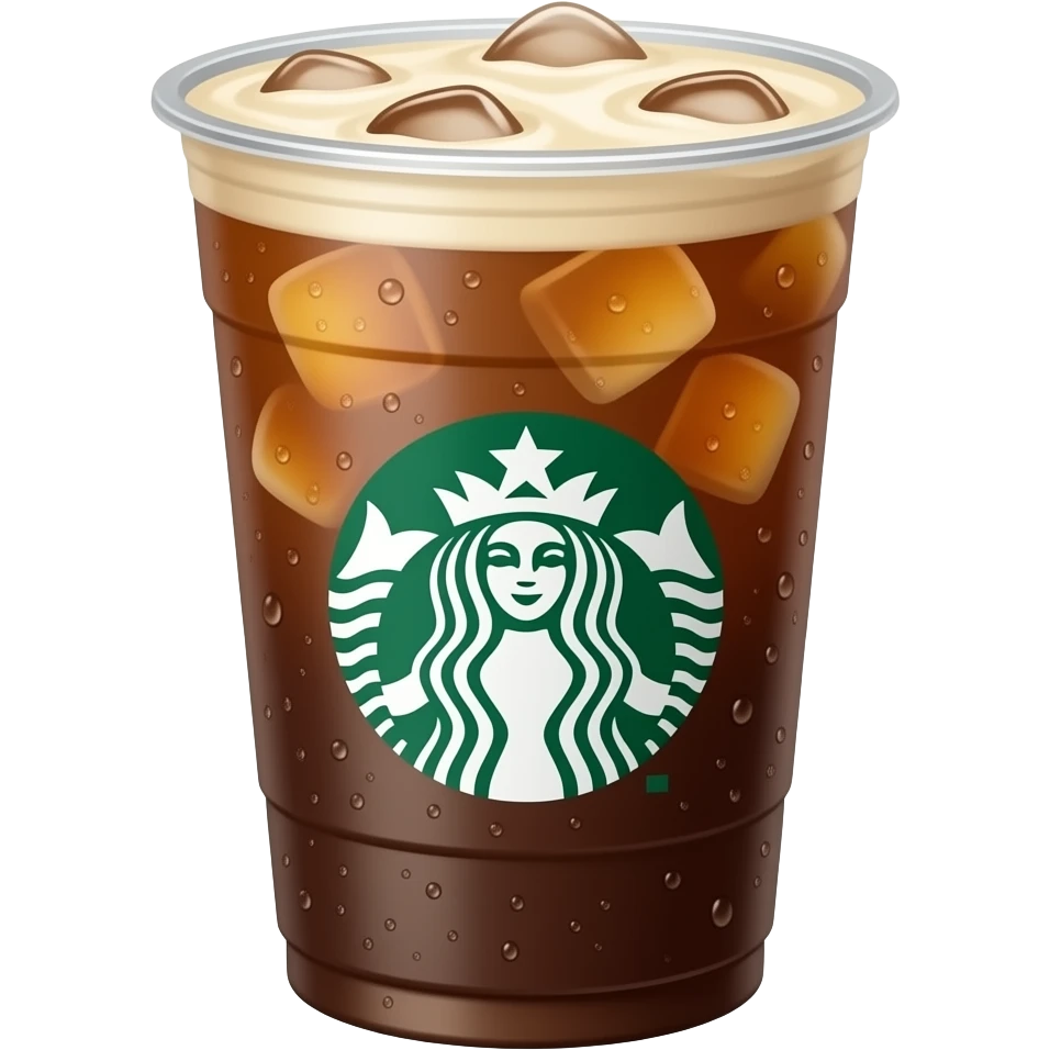 Create a Starbucks iced coffe emoji