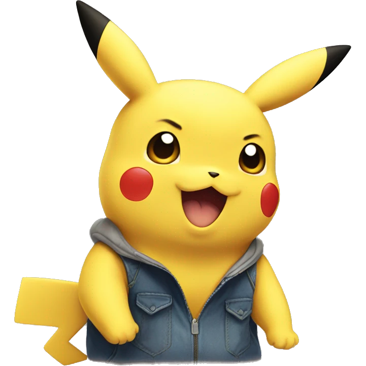 Pikachu watching someone emoji