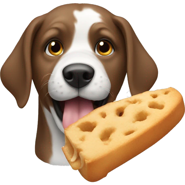 Dog eating  emoji