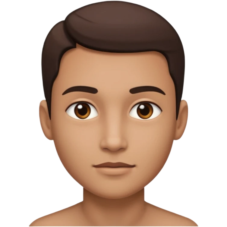 a person with a lot of details 3/4 view emoji