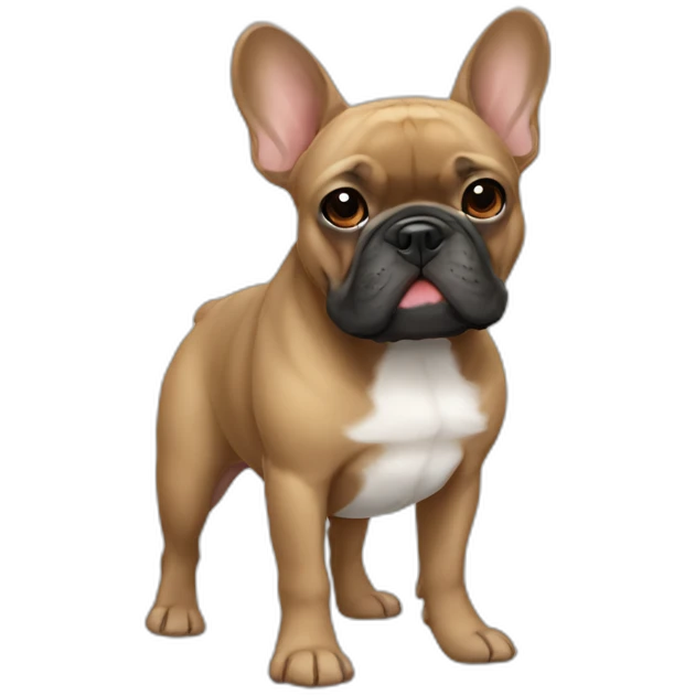 dark tan french bulldog emoji