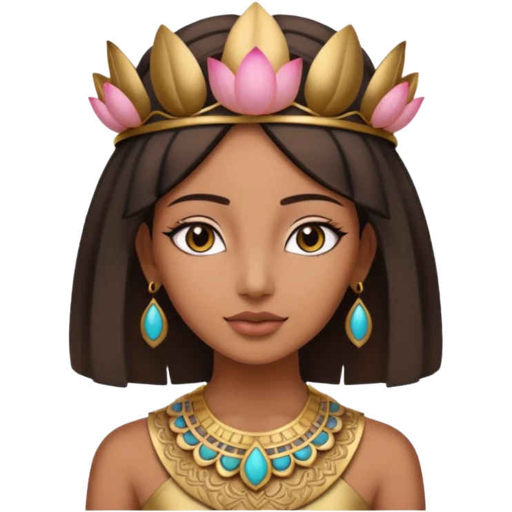 woman, Egypt, , lotus emoji