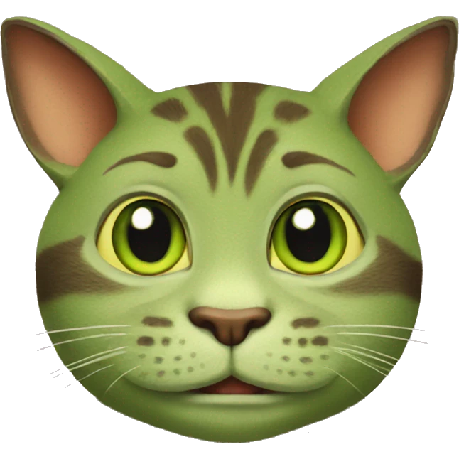 Shrek as a cat emoji