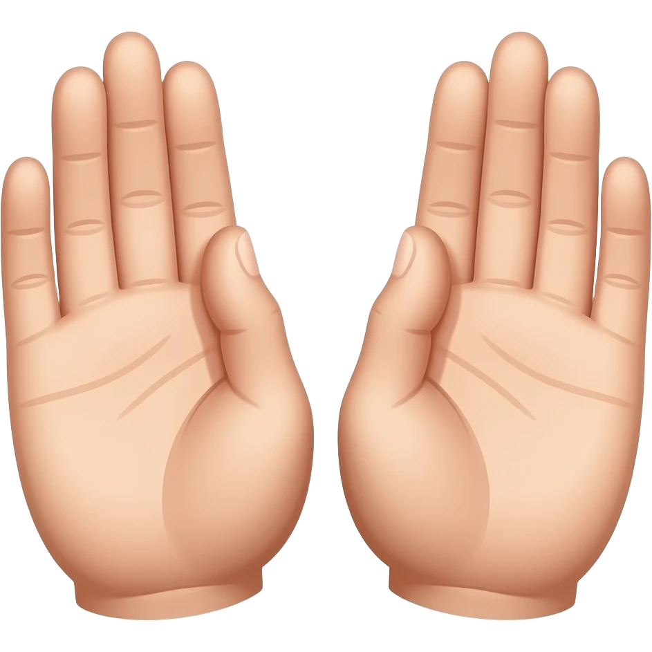 Reiki hands emoji