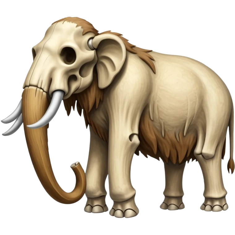 skeleton of a mammoth   emoji