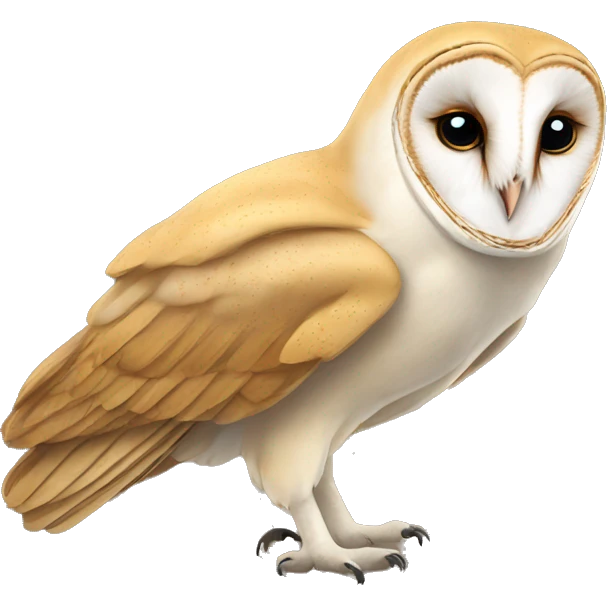 Golden barn owl emoji