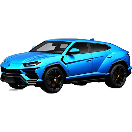 Blue Lamborghini urus emoji