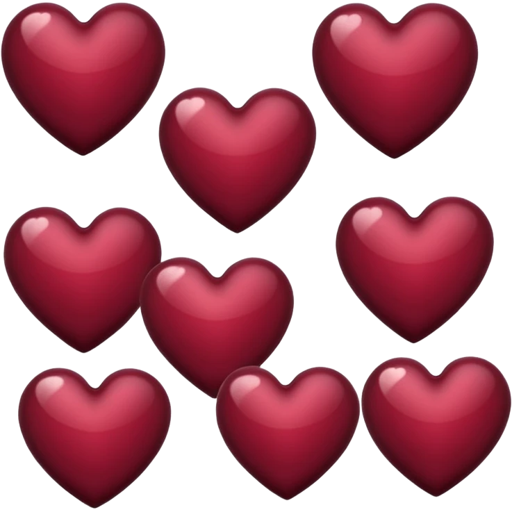 Burgundy heart emoji