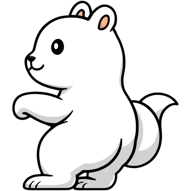 squirrel twerking view from back emoji