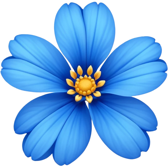 Flor azul emoji