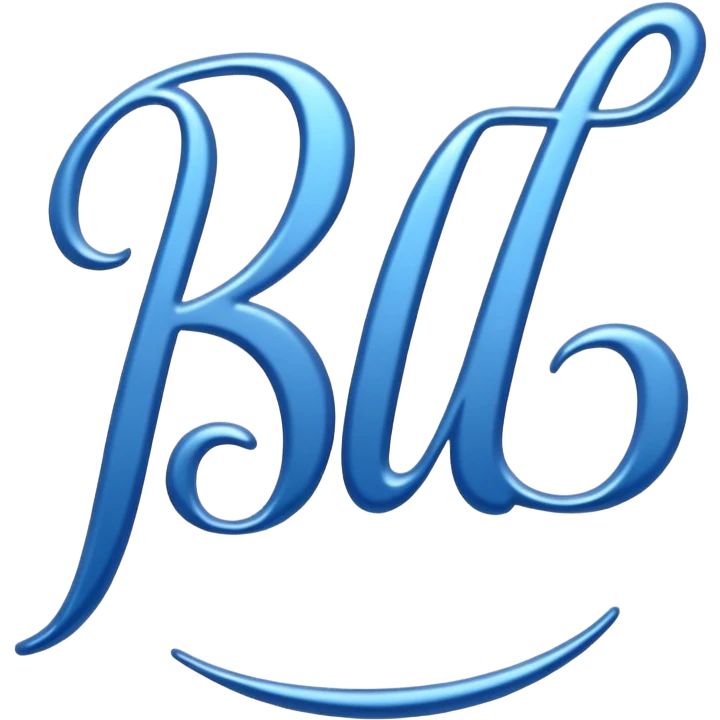 blue word "blessed" emoji