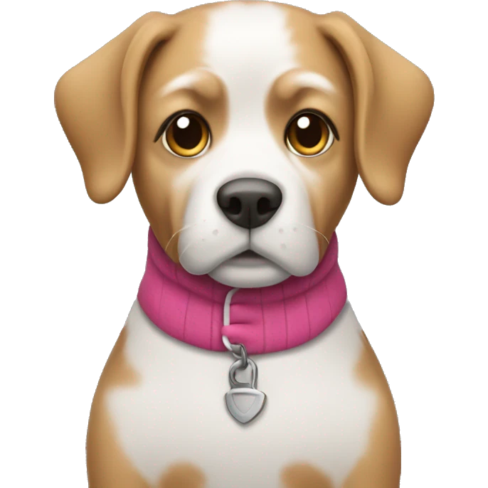 Dog wearing clothes  emoji