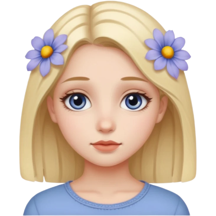 Girl aestetick sin flores emoji