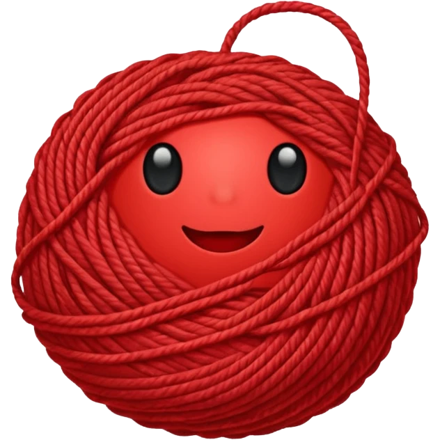 red ball of yarn emoji
