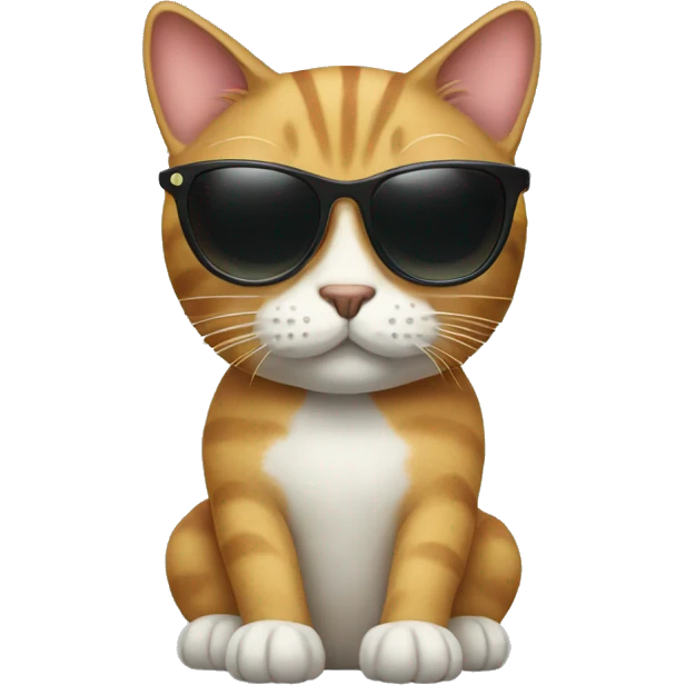 Cat with sunglasses emoji