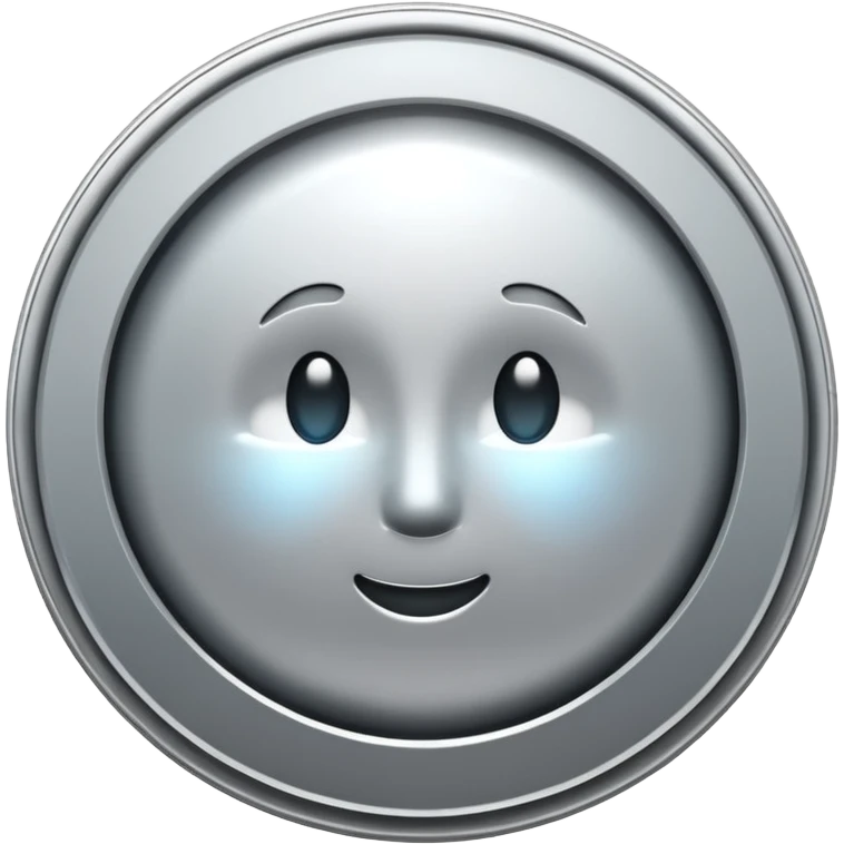 Silver coin emoji