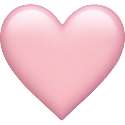 light pink heart emoji