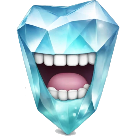 Diamonds on a tooth emoji