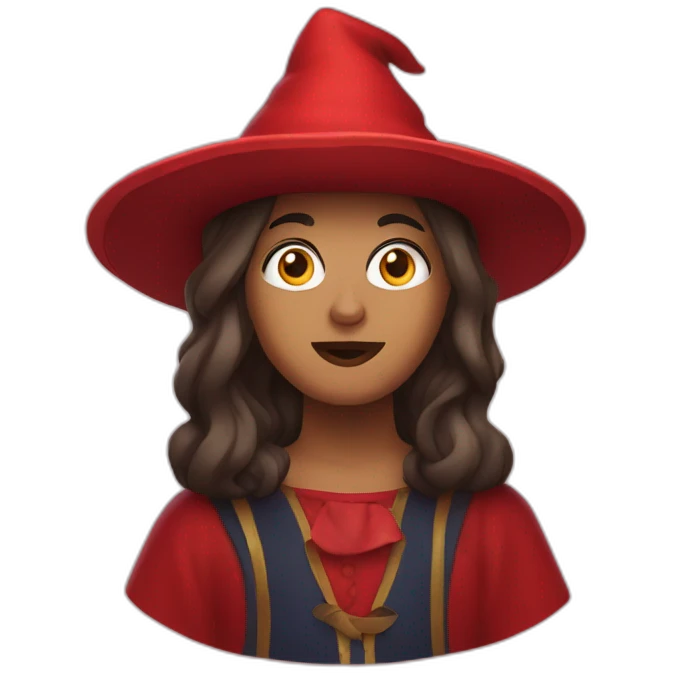 La sorcière rouge emoji