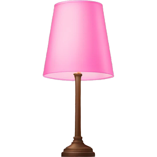 Tall pink lamp emoji