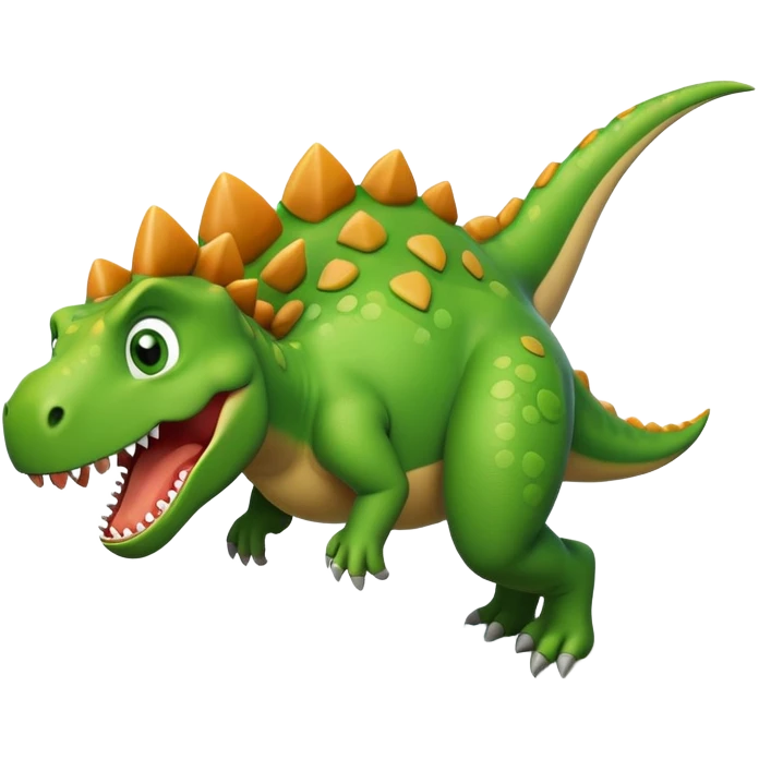 Dino falling out of sky from airplane emoji