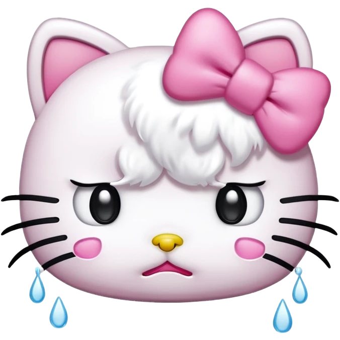 sad hello kitty emoji