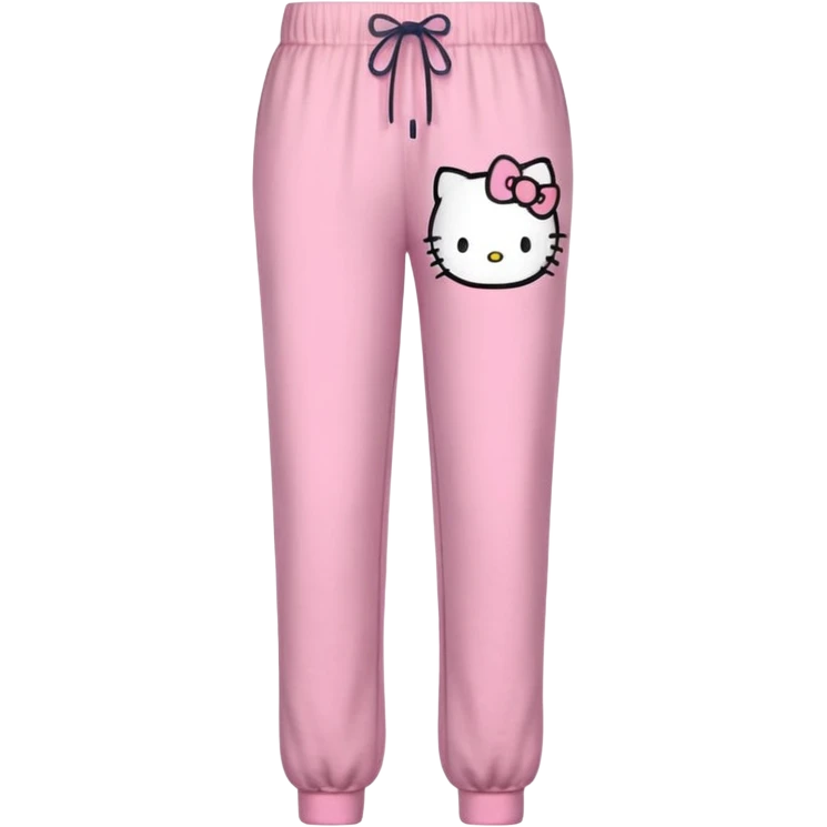 Realistic Detailed Hello kitty Pajama pants emoji