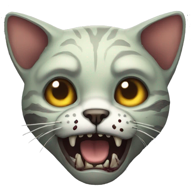 Cat zombie emoji