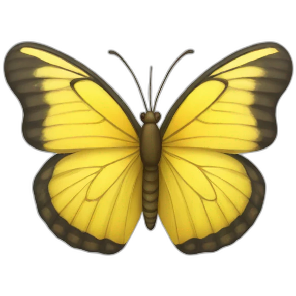 Yellow butterfly emoji