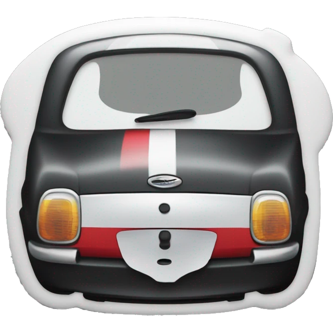 mini john cooper works logo but cooper is replaced by cooker emoji