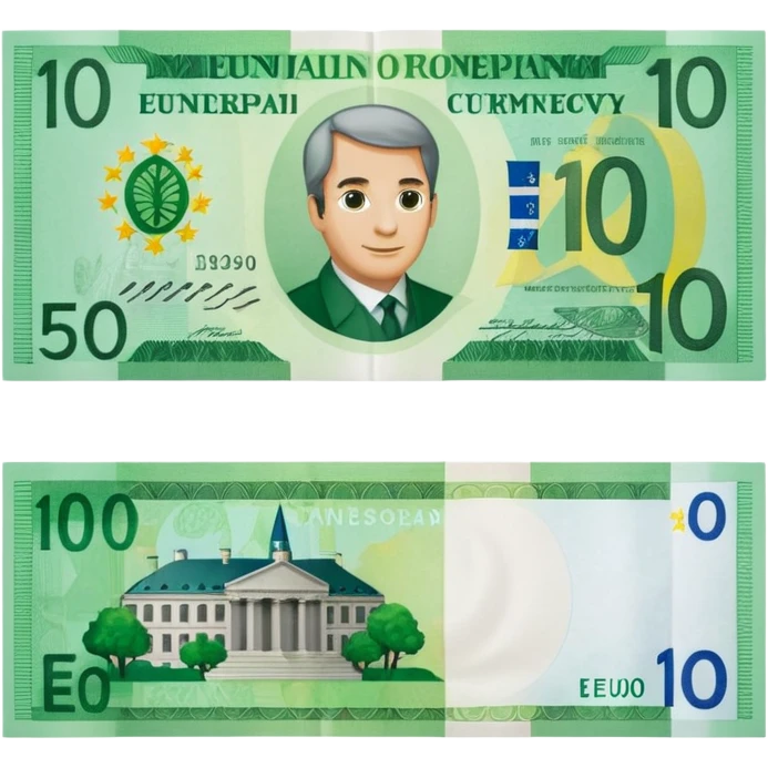 banconote euro 10 emoji