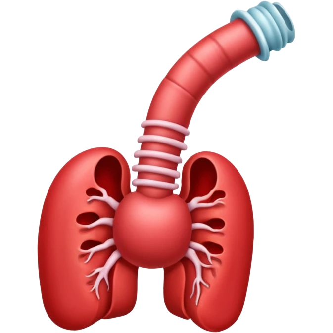 an emoji style image of the intestinal system (starting with the esophagus and ending with the rectum) like in an anatomy book but with bleeding from the rectum. emoji