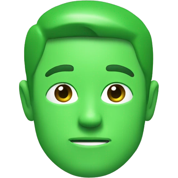 tiny size indicator, in green color emoji