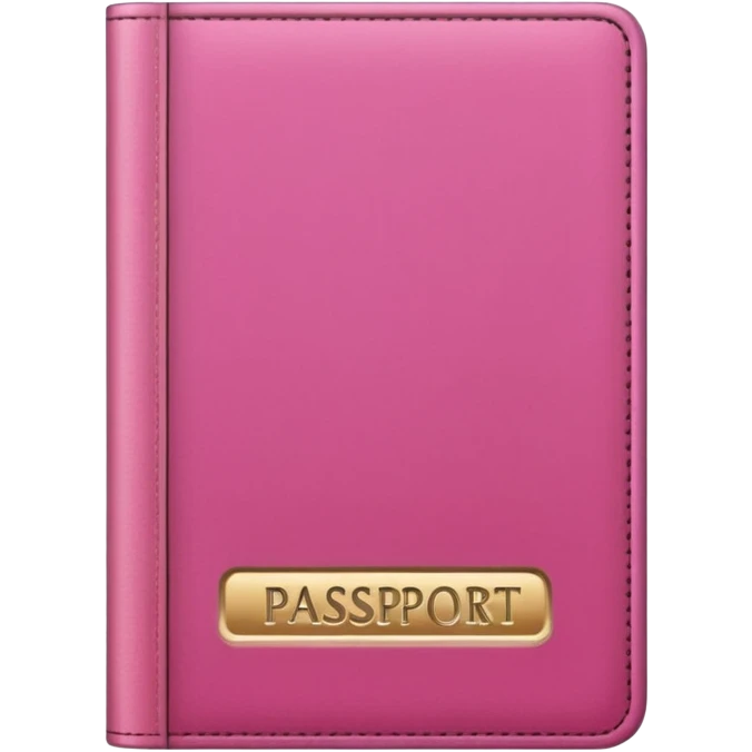 Pasaporte rosa alto de altura  emoji