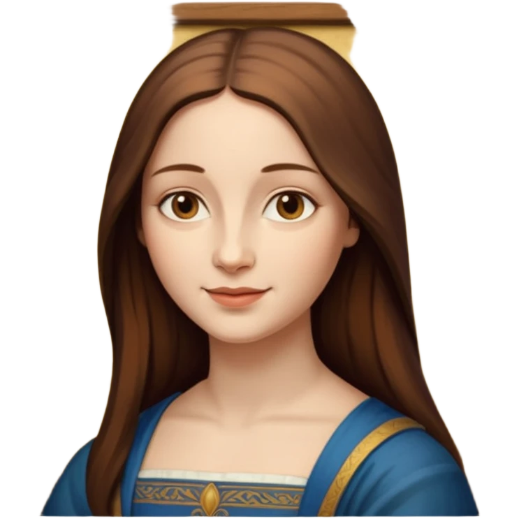 Renaissnace Mona Lisa painting emoji