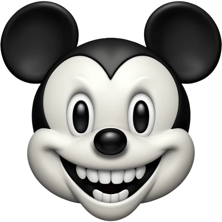 Evil mickey mouse emoji