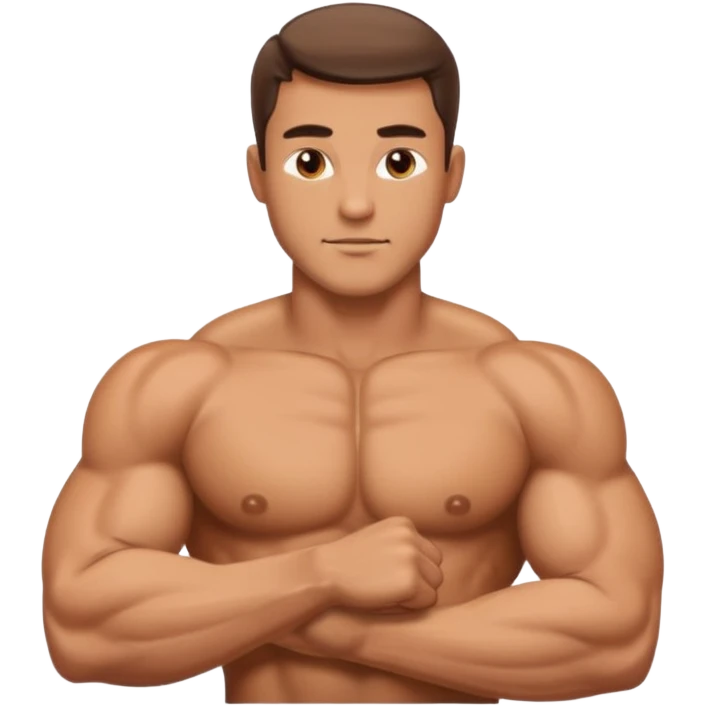Male chest biceps emoji
