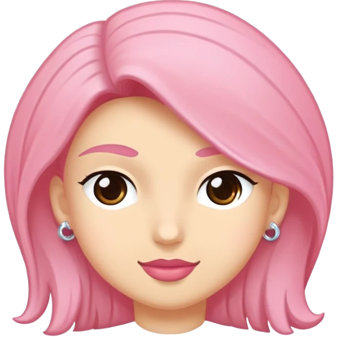 kıvırcık açık kumral saçlı diş telli yanaklı bir lise öğrencisi  emoji