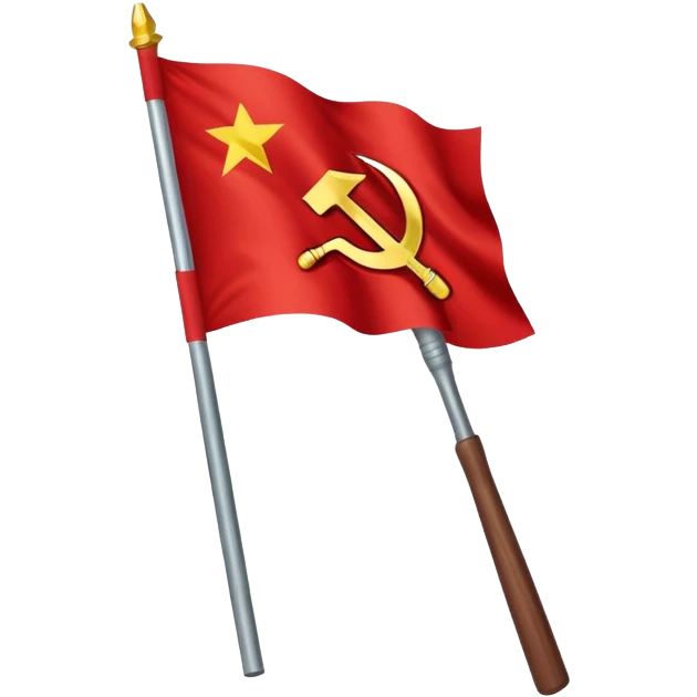 left communist flag, internationalist tendency, communist party of italy emoji