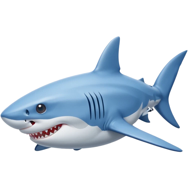 Shark with blue Nike sneakers emoji