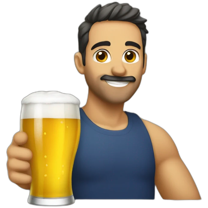 La sigma tomando cerveza  emoji