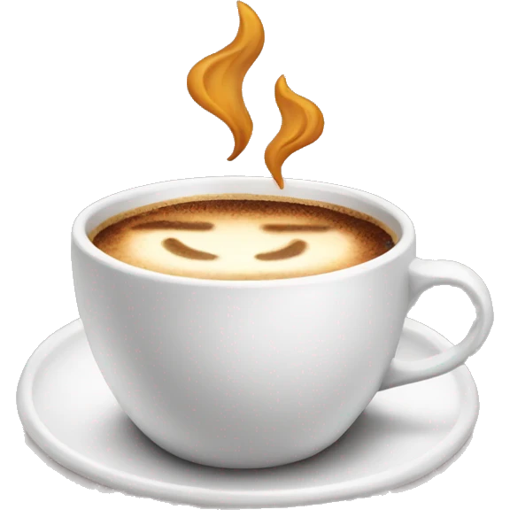 Aesthetic hot coffee emoji