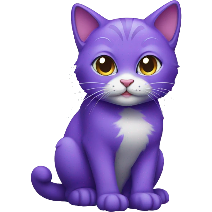 PURPLE CAT   emoji
