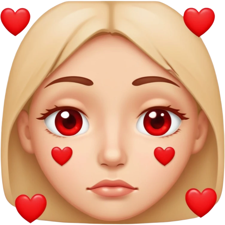 teary eye face surrounded by hearts  emoji