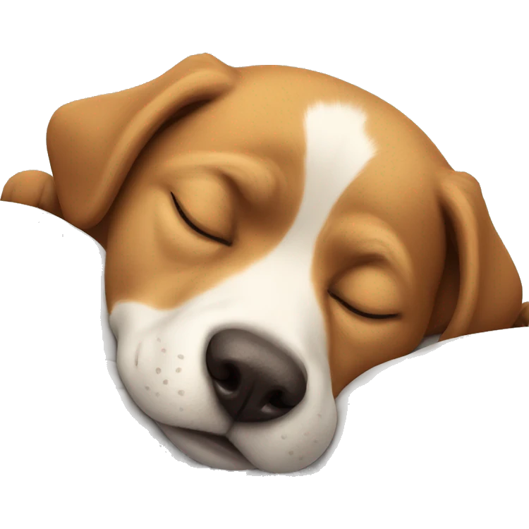 Dog sleeping  emoji