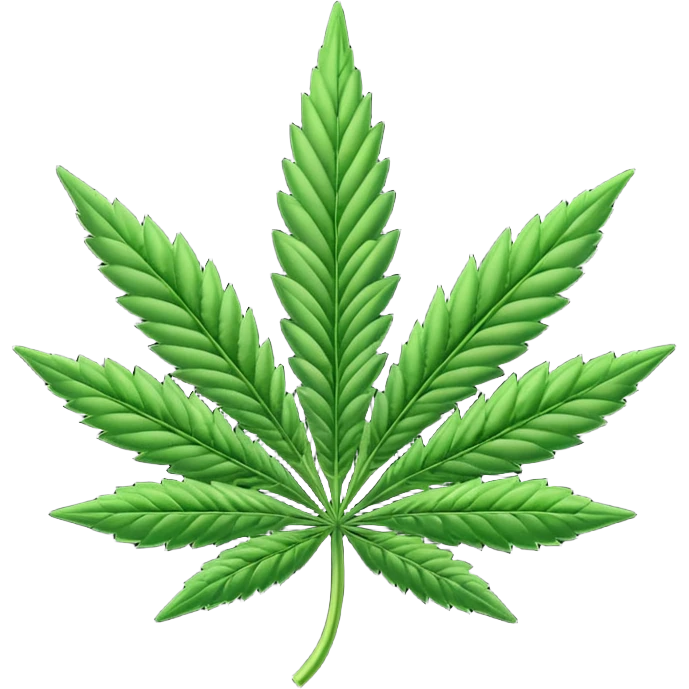 Marijuana plant emblem with 420 writing  emoji