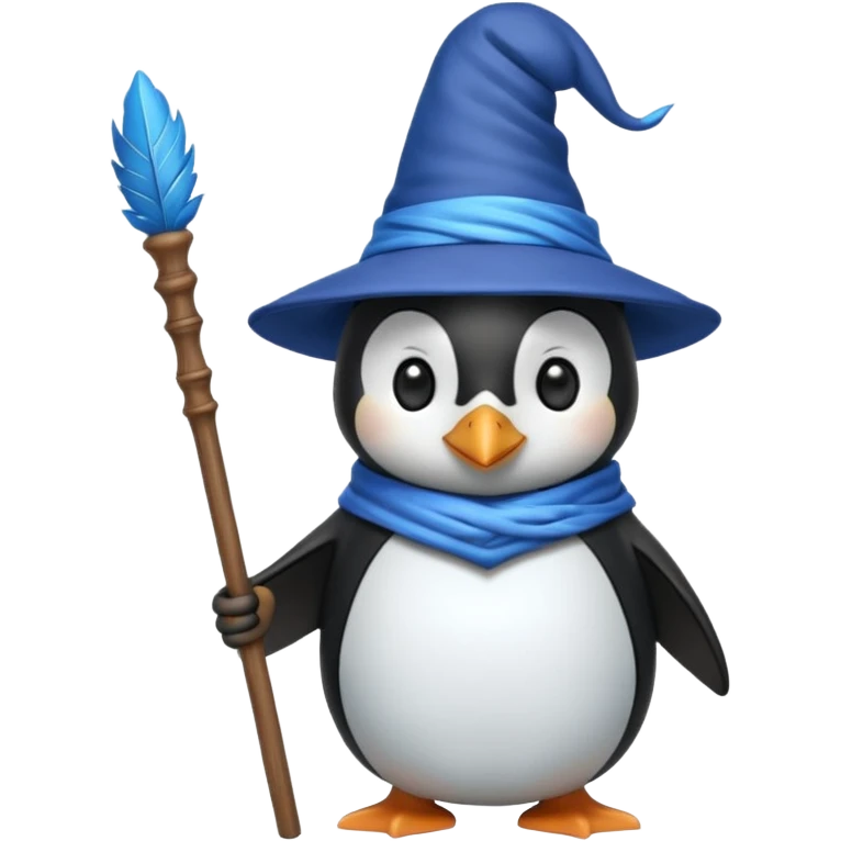 Penguin Wizard emoji